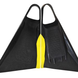 Aletas Delta Viper Fins Negro con Amarillo